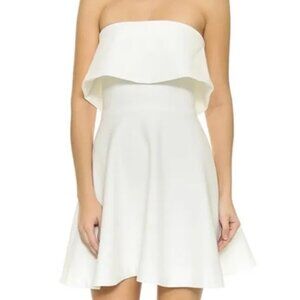 Elizabeth and James Strapless White Dress size 0